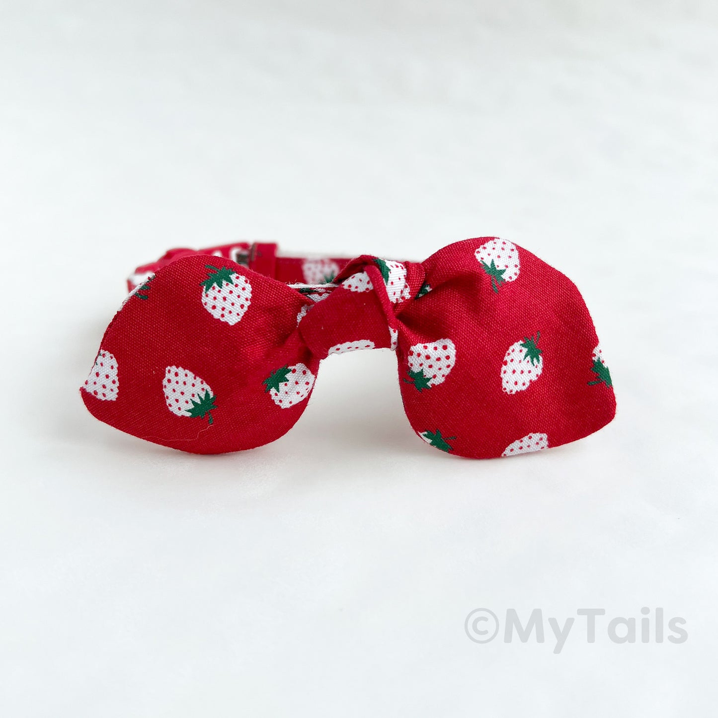 Berry Much Red Whisker Bow Cat Collar Breakaway Buckle