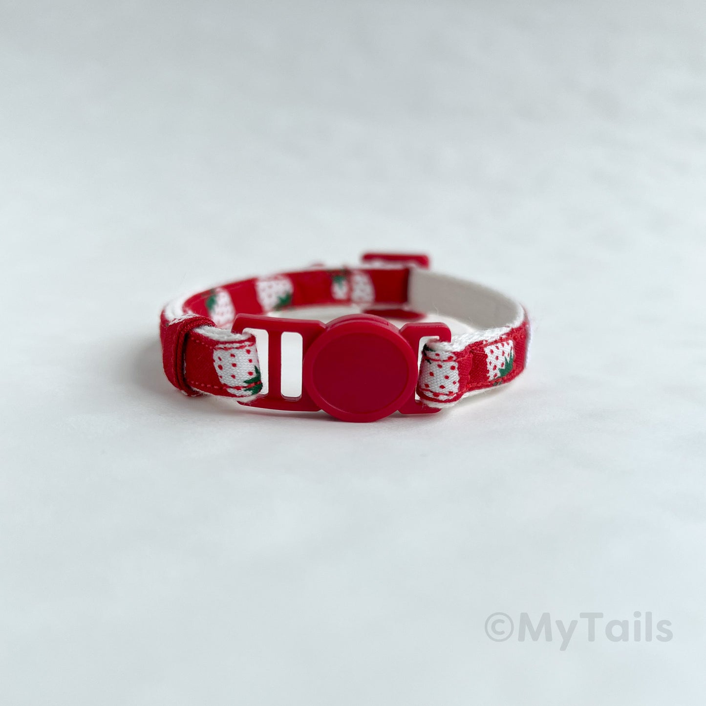 Berry Much Red Very Basic Cat Collar Breakaway Buckle