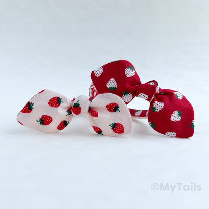 Berry Much Natural Whisker Bow Cat Collar Breakaway Buckle