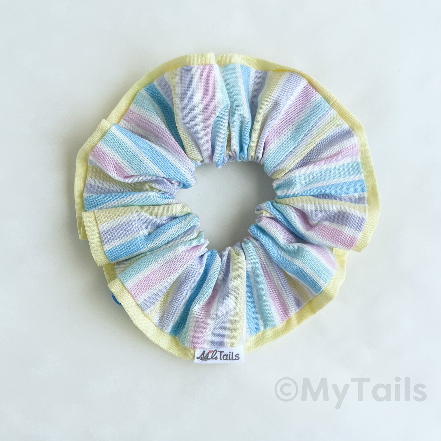 Pastel Rainbow Scrunchie